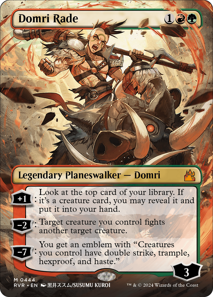 Domri Rade (Anime Borderless) (444) [Ravnica Remastered] foil - Deck Out Gaming