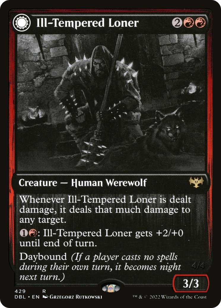 Ill-Tempered Loner (429) [Innistrad: Double Feature] - Deck Out Gaming