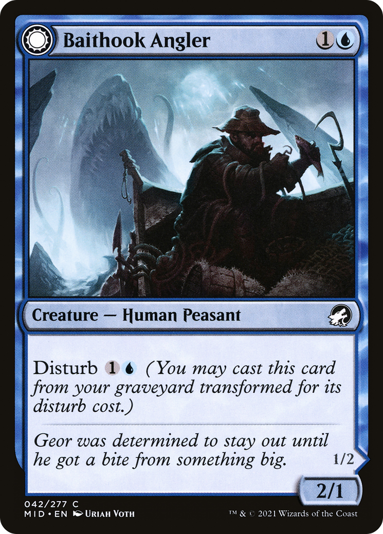 Baithook Angler // Hook-Haunt Drifter (42) [Innistrad: Midnight Hunt] - Deck Out Gaming