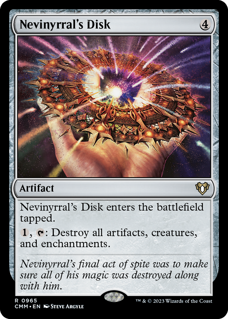 Nevinyrral's Disk (965) [Commander Masters] - Deck Out Gaming