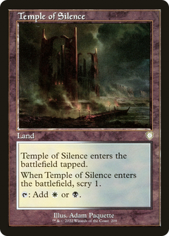 Temple of Silence (Retro Frame) (209) [Commander: The Brothers' War] - Deck Out Gaming