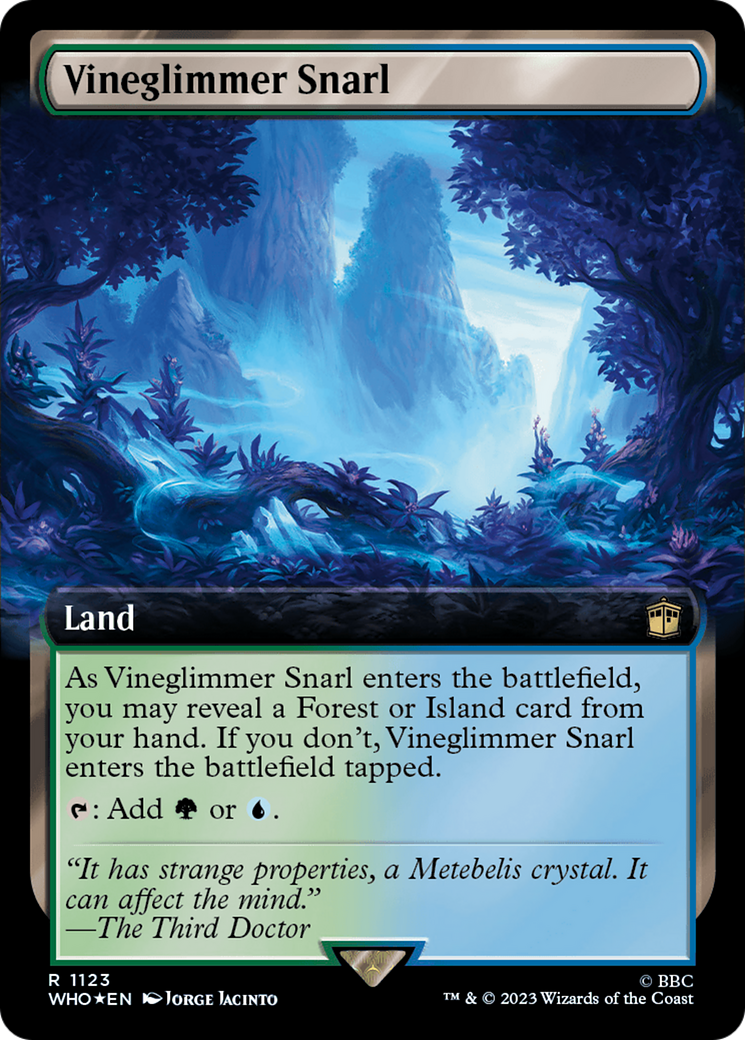 Vineglimmer Snarl (Extended Art) (Surge Foil) (1123) [Doctor Who] foil - Deck Out Gaming