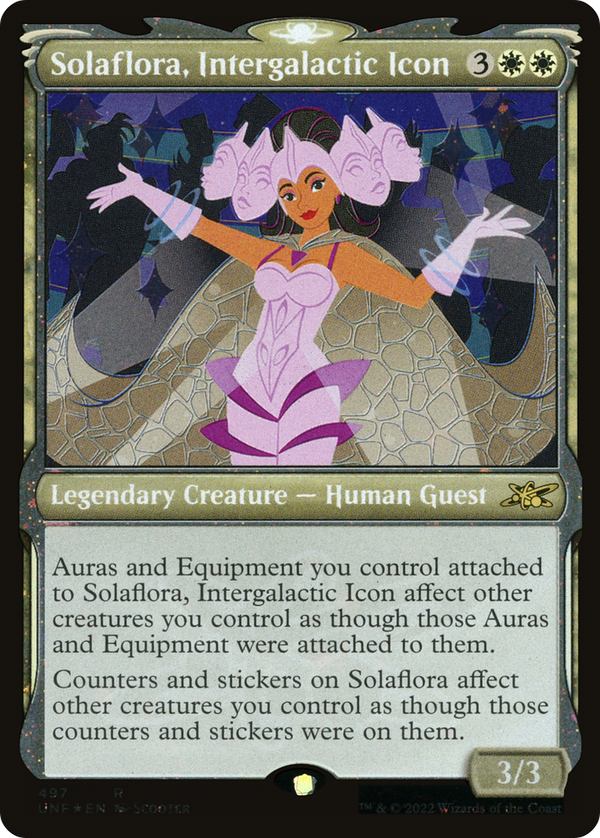Solaflora, Intergalactic Icon (Showcase) (Galaxy Foil) (497) [Unfinity] foil - Deck Out Gaming