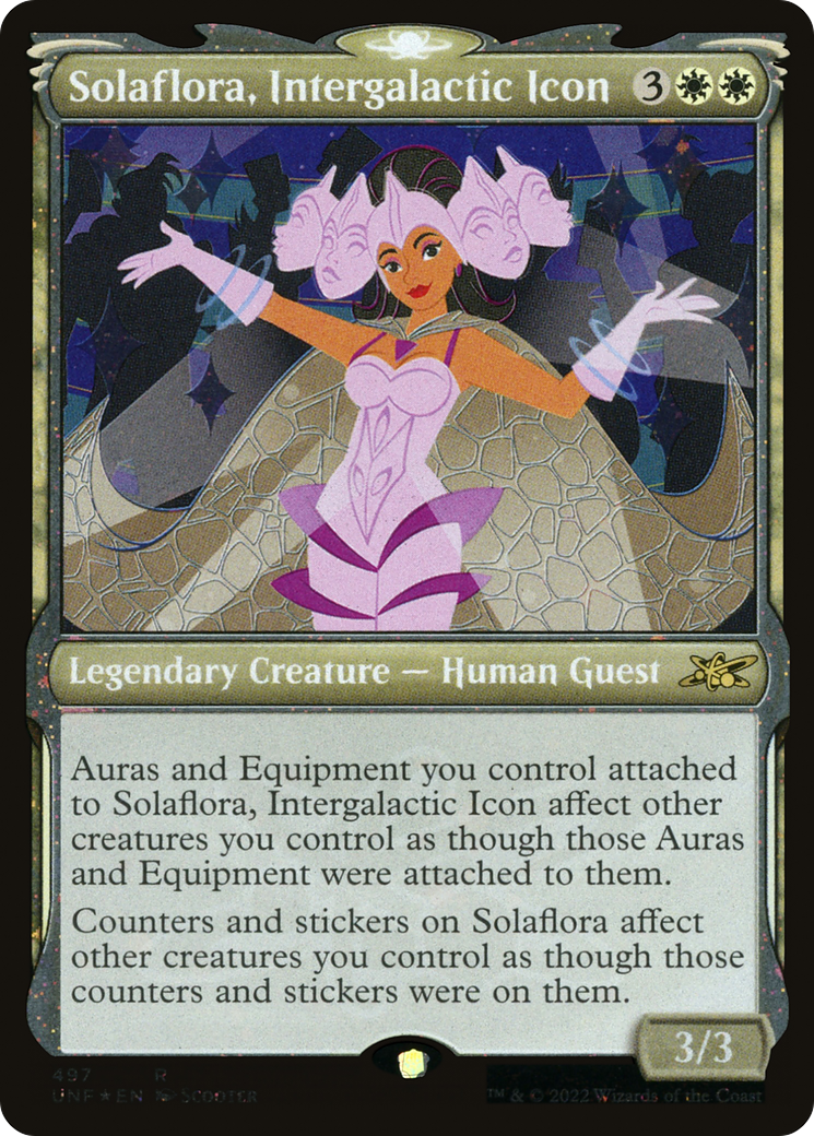 Solaflora, Intergalactic Icon (Showcase) (Galaxy Foil) (497) [Unfinity] foil - Deck Out Gaming