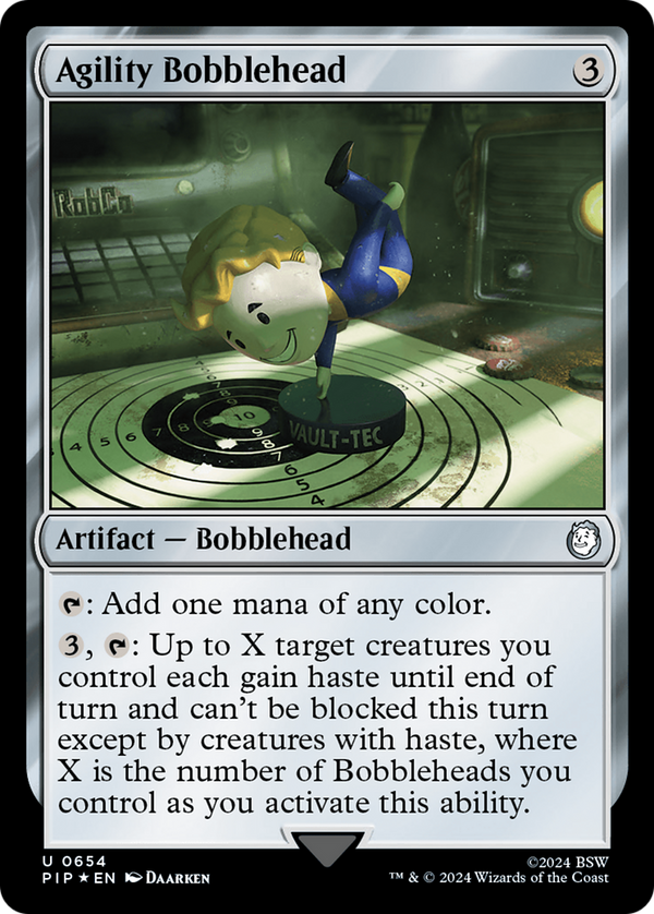 Agility Bobblehead (Surge Foil) (654) [Fallout] foil - Deck Out Gaming