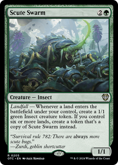 Scute Swarm (205) [Outlaws of Thunder Junction Commander] - Deck Out Gaming