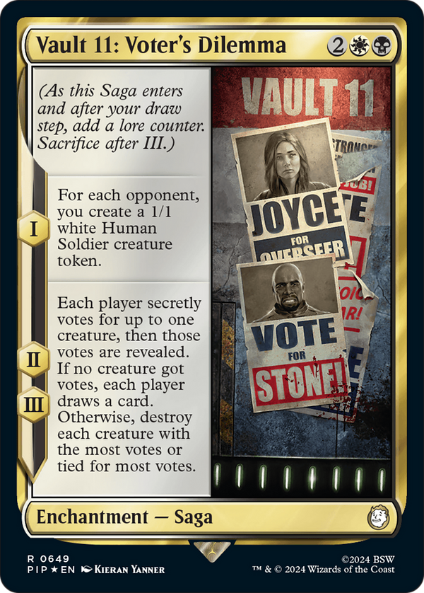 Vault 11: Voter's Dilemma (Surge Foil) (649) [Fallout] foil - Deck Out Gaming
