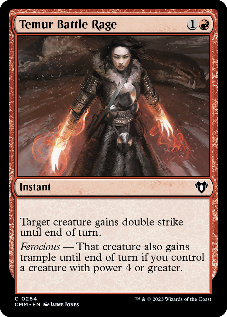 Temur Battle Rage (264) [Commander Masters] foil - Deck Out Gaming