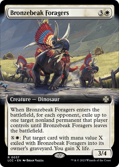 Bronzebeak Foragers (Extended Art) (37) [The Lost Caverns of Ixalan Commander] - Deck Out Gaming