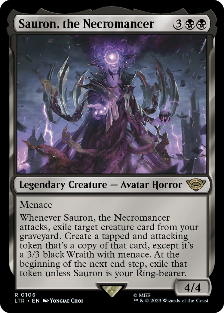 Sauron, the Necromancer (106) [The Lord of the Rings: Tales of Middle-earth] foil - Deck Out Gaming