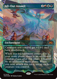 All-Out Assault (Showcase) (Halo Foil) (415) [Tarkir: Dragonstorm] foil - Deck Out Gaming