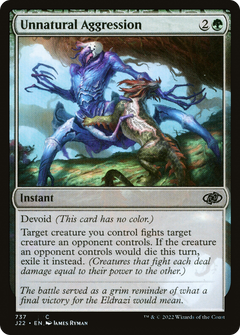 Unnatural Aggression (737) [Jumpstart 2022] - Deck Out Gaming