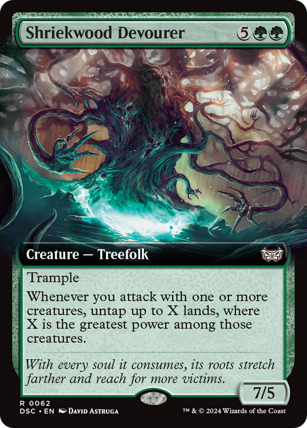 Shriekwood Devourer (Extended Art) (62) [Duskmourn: House of Horror Commander] - Deck Out Gaming