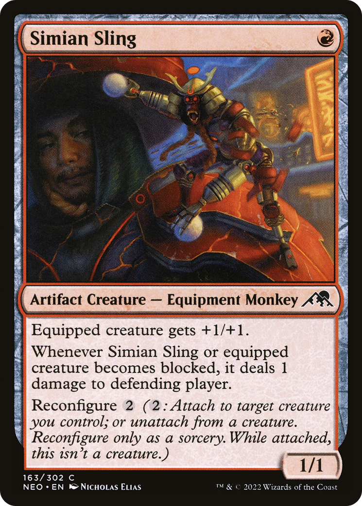 Simian Sling (163) [Kamigawa: Neon Dynasty] - Deck Out Gaming