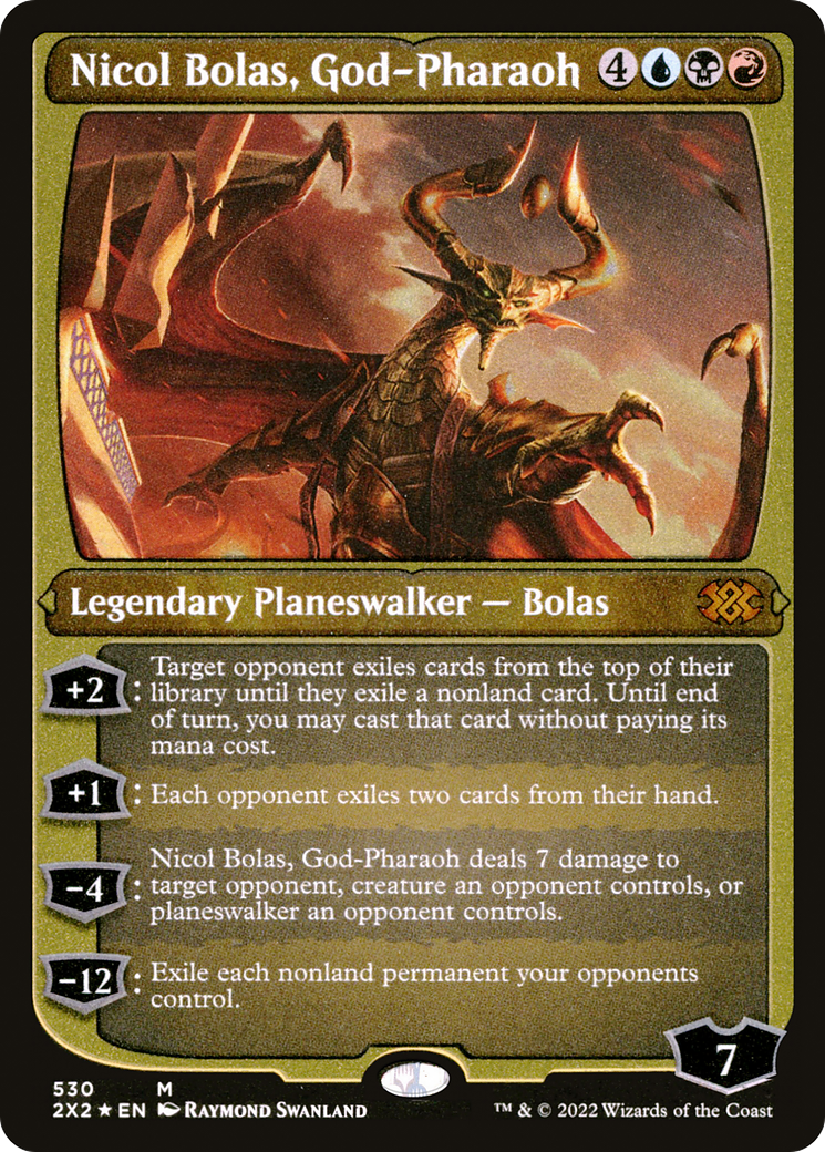 Nicol Bolas, God-Pharaoh (Foil Etched) (530) [Double Masters 2022] foil - Deck Out Gaming