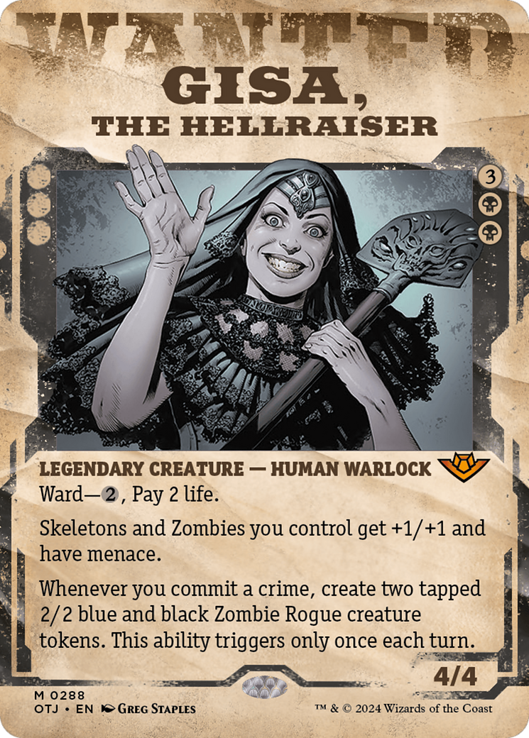 Gisa, the Hellraiser (Showcase) (288) [Outlaws of Thunder Junction] foil - Deck Out Gaming