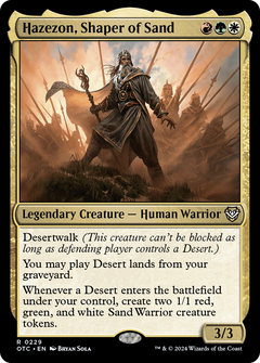 Hazezon, Shaper of Sand (229) [Outlaws of Thunder Junction Commander] - Deck Out Gaming
