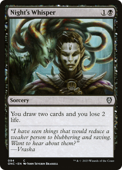 Night's Whisper (94) [Phyrexia: All Will Be One Commander] - Deck Out Gaming