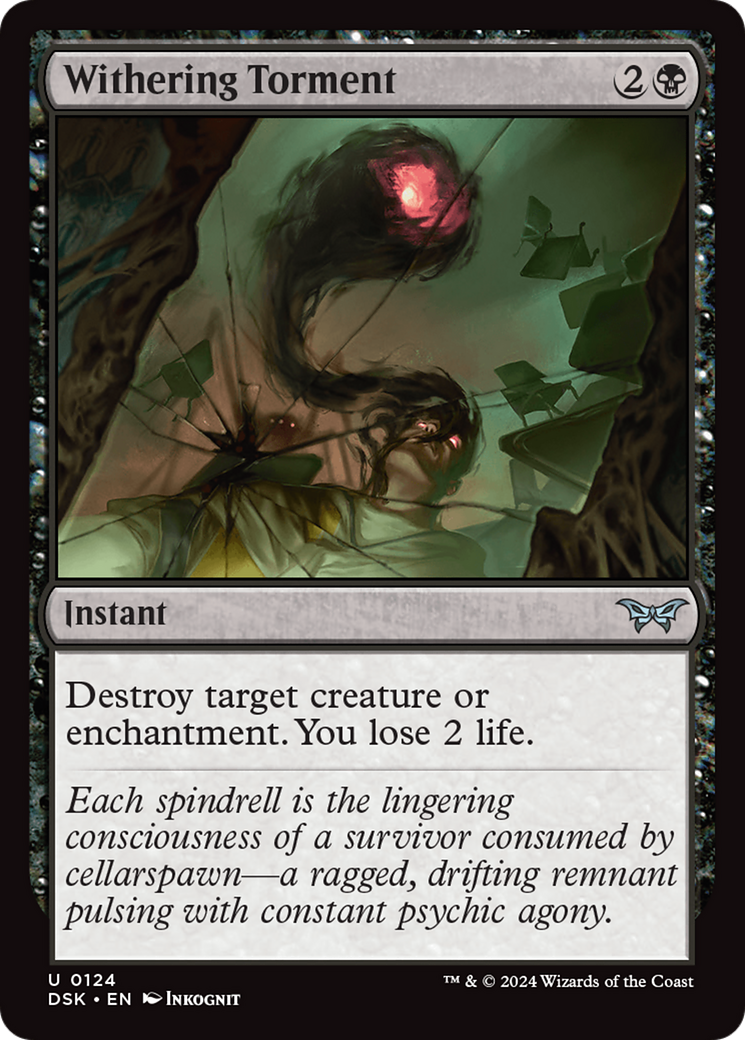 Withering Torment (124) [Duskmourn: House of Horror] foil - Deck Out Gaming