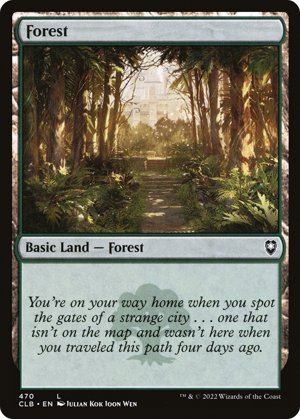 Forest (470) (470) [Commander Legends: Battle for Baldur's Gate] foil - Deck Out Gaming