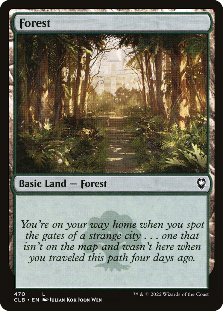 Forest (470) (470) [Commander Legends: Battle for Baldur's Gate] foil - Deck Out Gaming