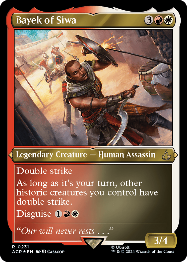 Bayek of Siwa (231) [Assassin's Creed] etched - Deck Out Gaming