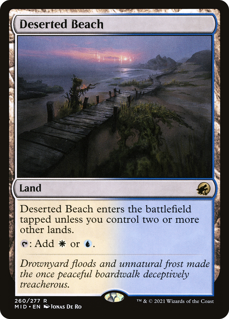 Deserted Beach (260) [Innistrad: Midnight Hunt] - Deck Out Gaming