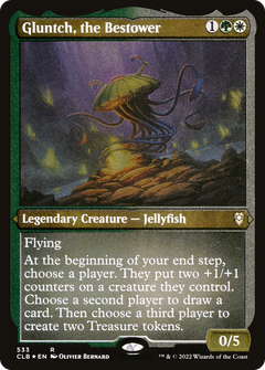 Gluntch, the Bestower (533) [Commander Legends: Battle for Baldur's Gate] etched - Deck Out Gaming