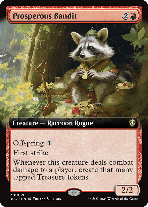 Prosperous Bandit (Extended Art) (59) [Bloomburrow Commander] - Deck Out Gaming