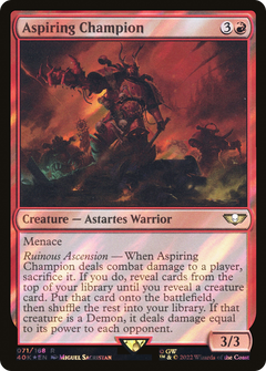 Aspiring Champion (Surge Foil) (71) [Warhammer 40,000 Commander] foil - Deck Out Gaming