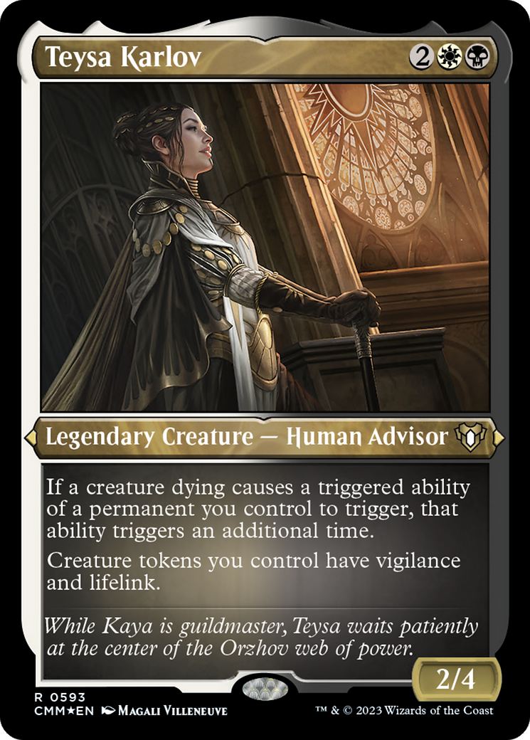 Teysa Karlov (593) [Commander Masters] etched - Deck Out Gaming