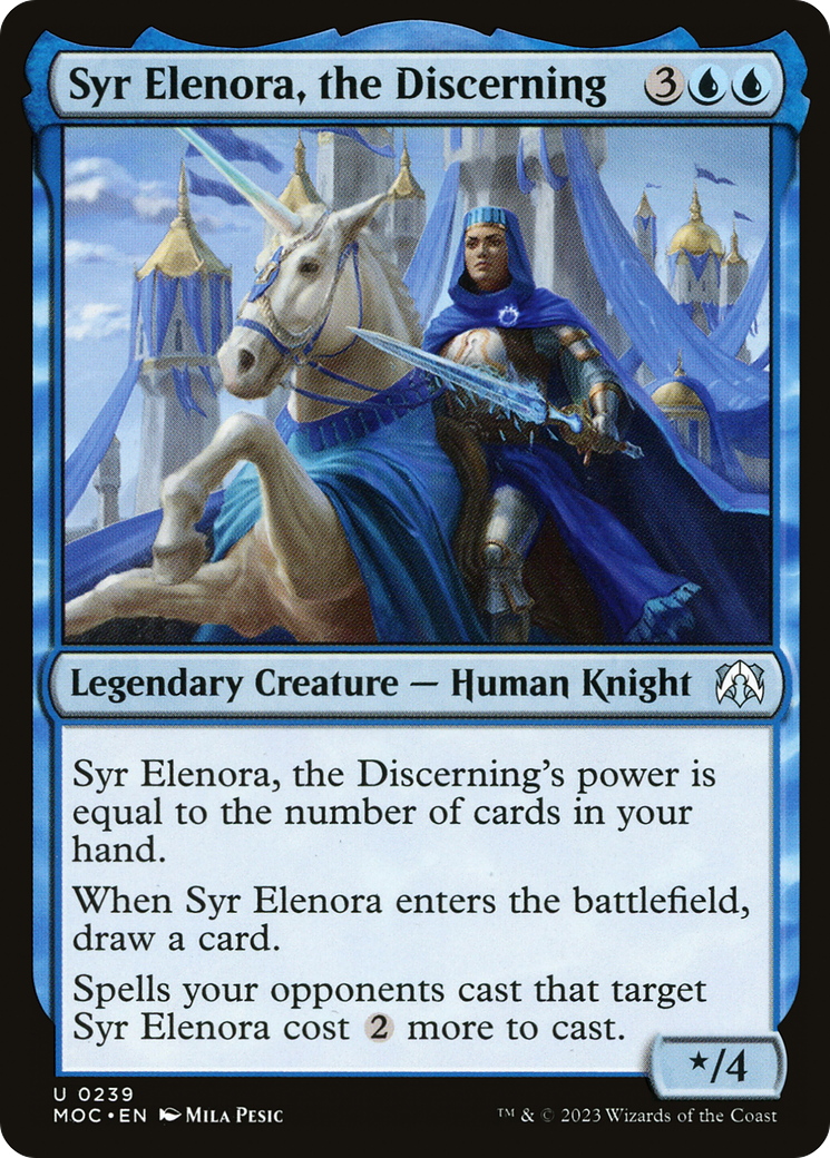 Syr Elenora, the Discerning (239) [March of the Machine Commander] - Deck Out Gaming