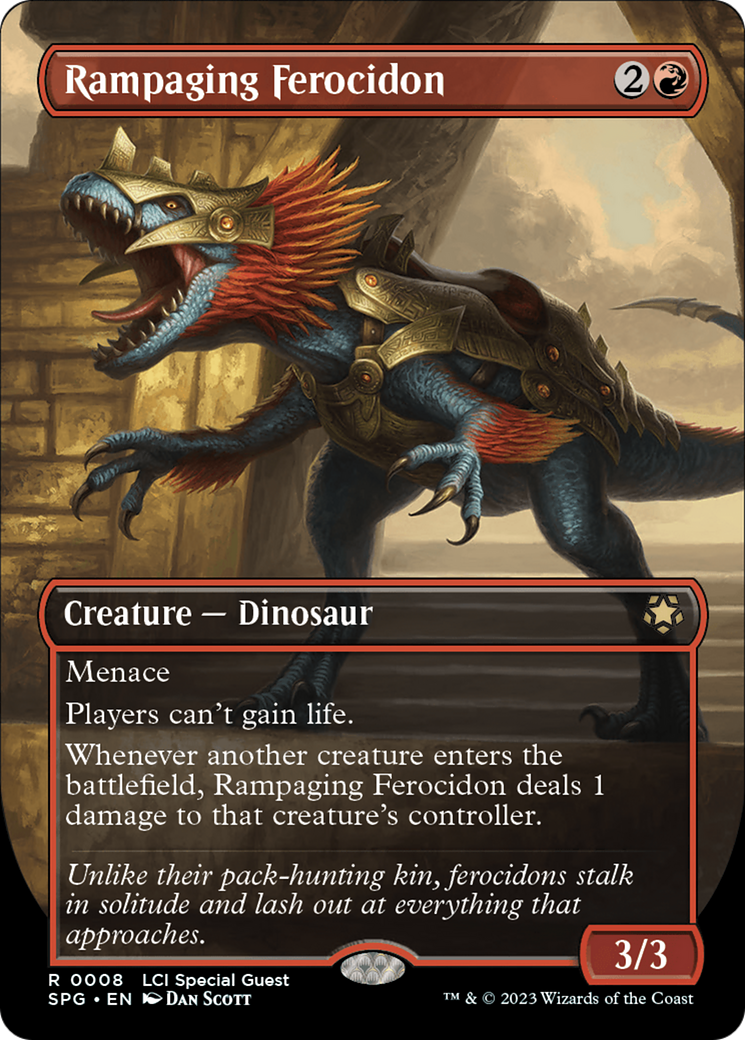 Rampaging Ferocidon (Borderless) (8) [Special Guests] - Deck Out Gaming