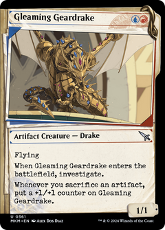 Gleaming Geardrake (Showcase) (361) [Murders at Karlov Manor] foil - Deck Out Gaming