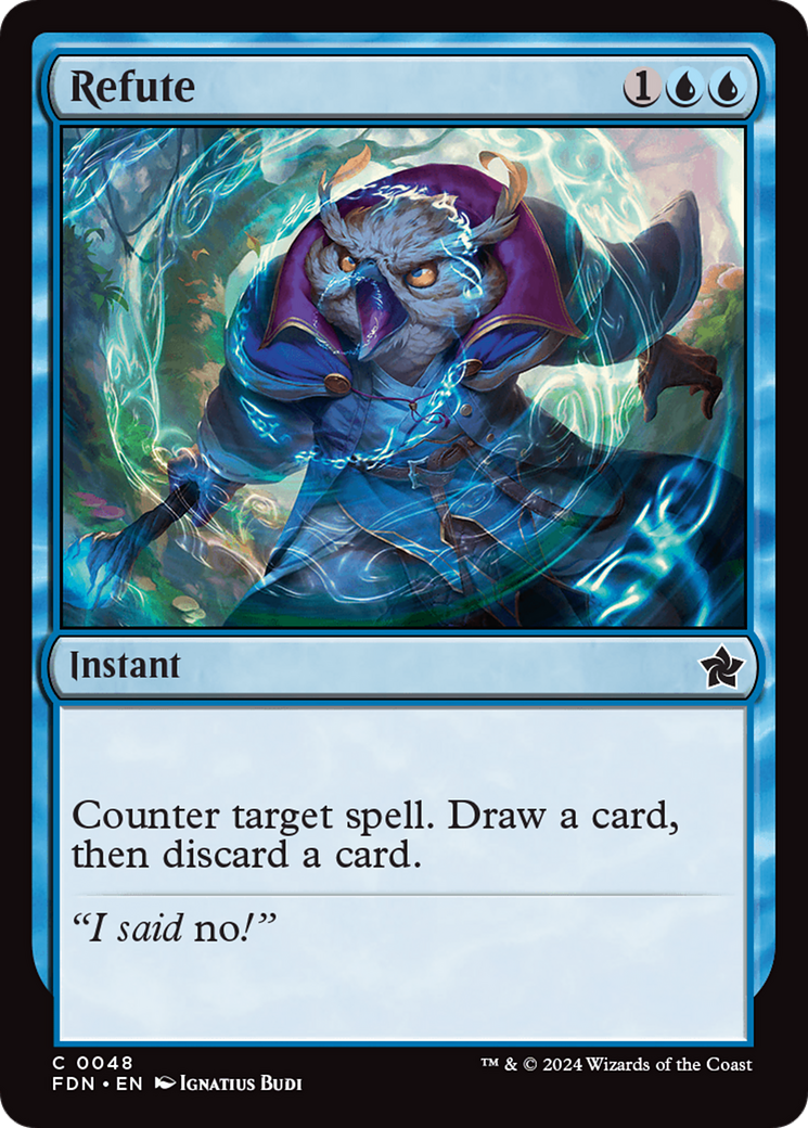 Refute (48) [Foundations] foil - Deck Out Gaming