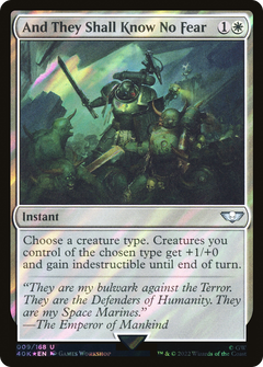 And They Shall Know No Fear (Surge Foil) (9) [Warhammer 40,000 Commander] foil - Deck Out Gaming