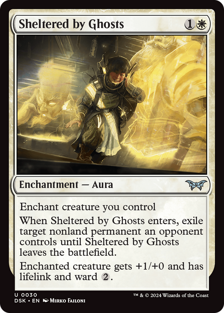Sheltered by Ghosts (30) [Duskmourn: House of Horror] - Deck Out Gaming