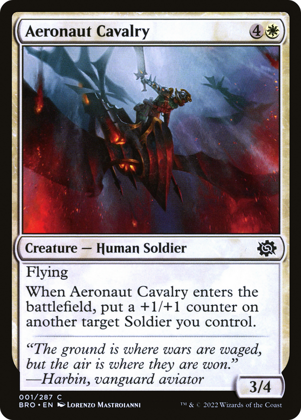 Aeronaut Cavalry (1) [The Brothers' War] foil - Deck Out Gaming
