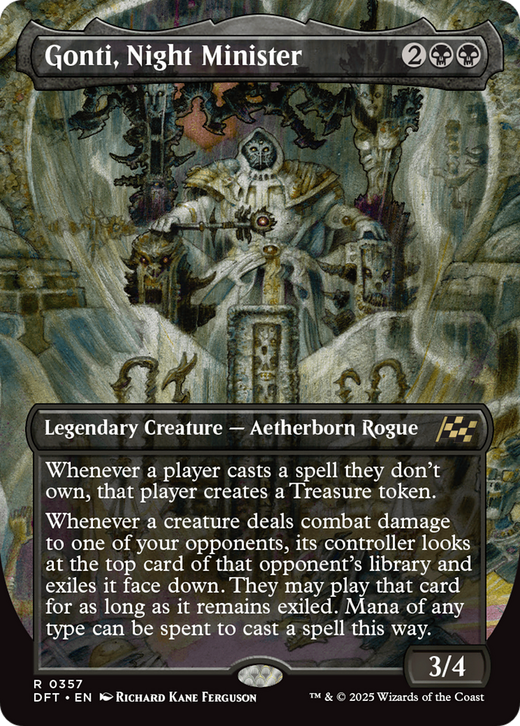 Gonti, Night Minister (Borderless) (357) [Aetherdrift] foil - Deck Out Gaming