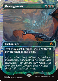Dracogenesis (0412) (Showcase) (Halo Foil) (412) [Tarkir: Dragonstorm] foil - Deck Out Gaming