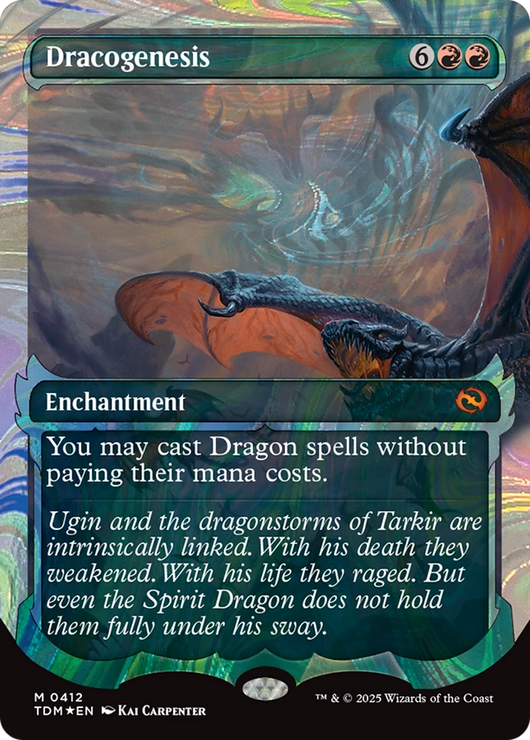 Dracogenesis (0412) (Showcase) (Halo Foil) (412) [Tarkir: Dragonstorm] foil - Deck Out Gaming