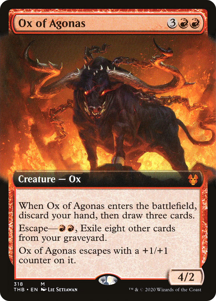 Ox of Agonas (Extended Art) (318) [Theros Beyond Death] - Deck Out Gaming