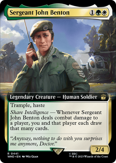 Sergeant John Benton (Extended Art) (441) [Doctor Who] - Deck Out Gaming