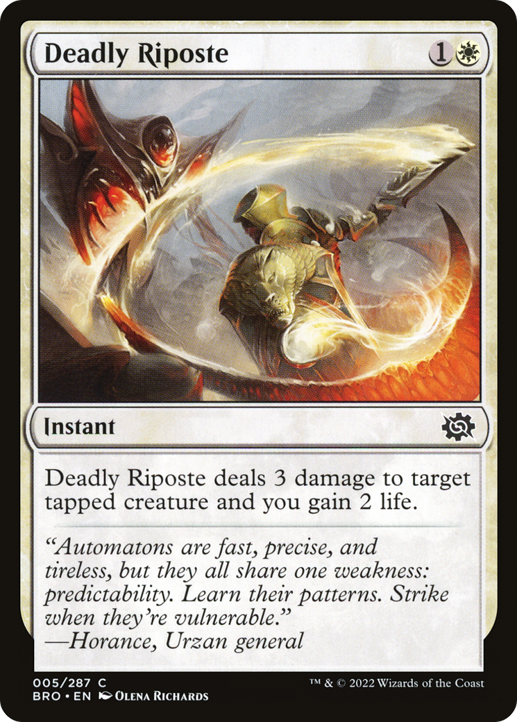 Deadly Riposte (5) [The Brothers' War] - Deck Out Gaming