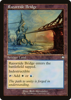 Razortide Bridge (Retro Frame) (195) [The Brothers' War Commander] - Deck Out Gaming