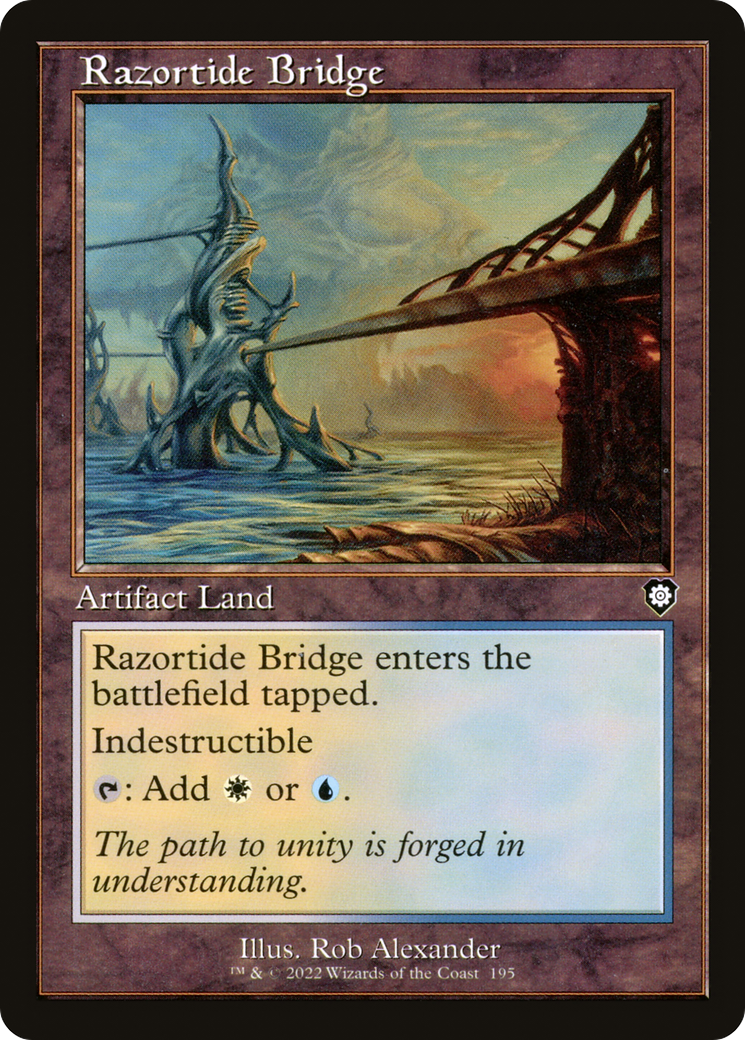 Razortide Bridge (Retro Frame) (195) [The Brothers' War Commander] - Deck Out Gaming