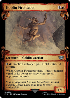 Goblin Fireleaper (Showcase Scrolls) (584) [The Lord of the Rings: Tales of Middle-earth] foil - Deck Out Gaming