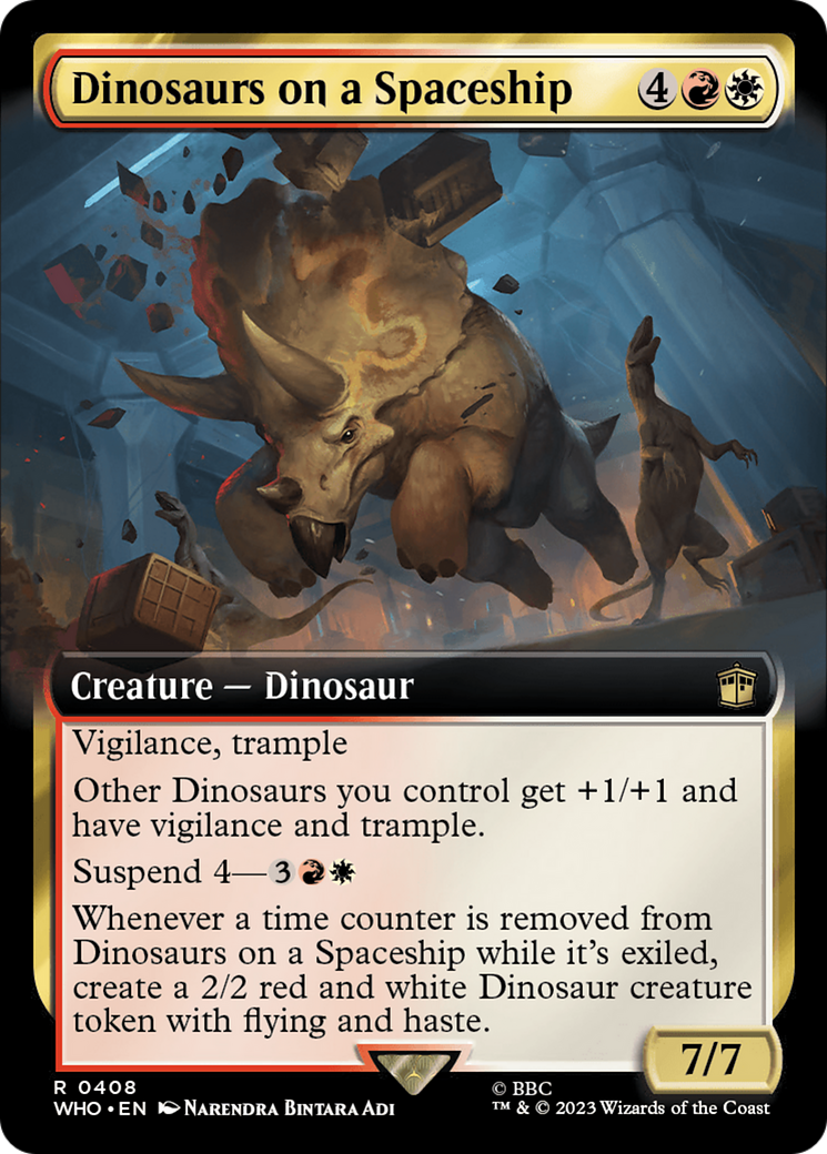 Dinosaurs on a Spaceship (Extended Art) (408) [Doctor Who] - Deck Out Gaming