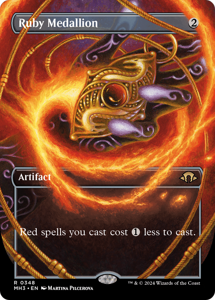 Ruby Medallion (Borderless) (348) [Modern Horizons 3] foil - Deck Out Gaming