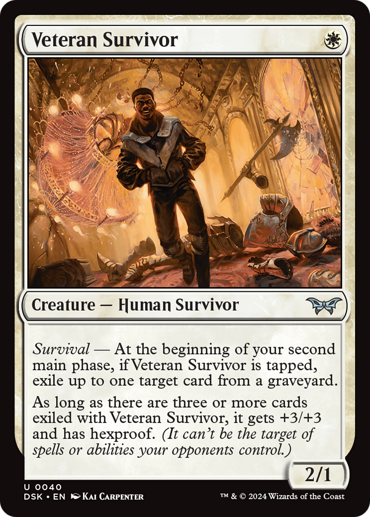 Veteran Survivor (40) [Duskmourn: House of Horror] - Deck Out Gaming